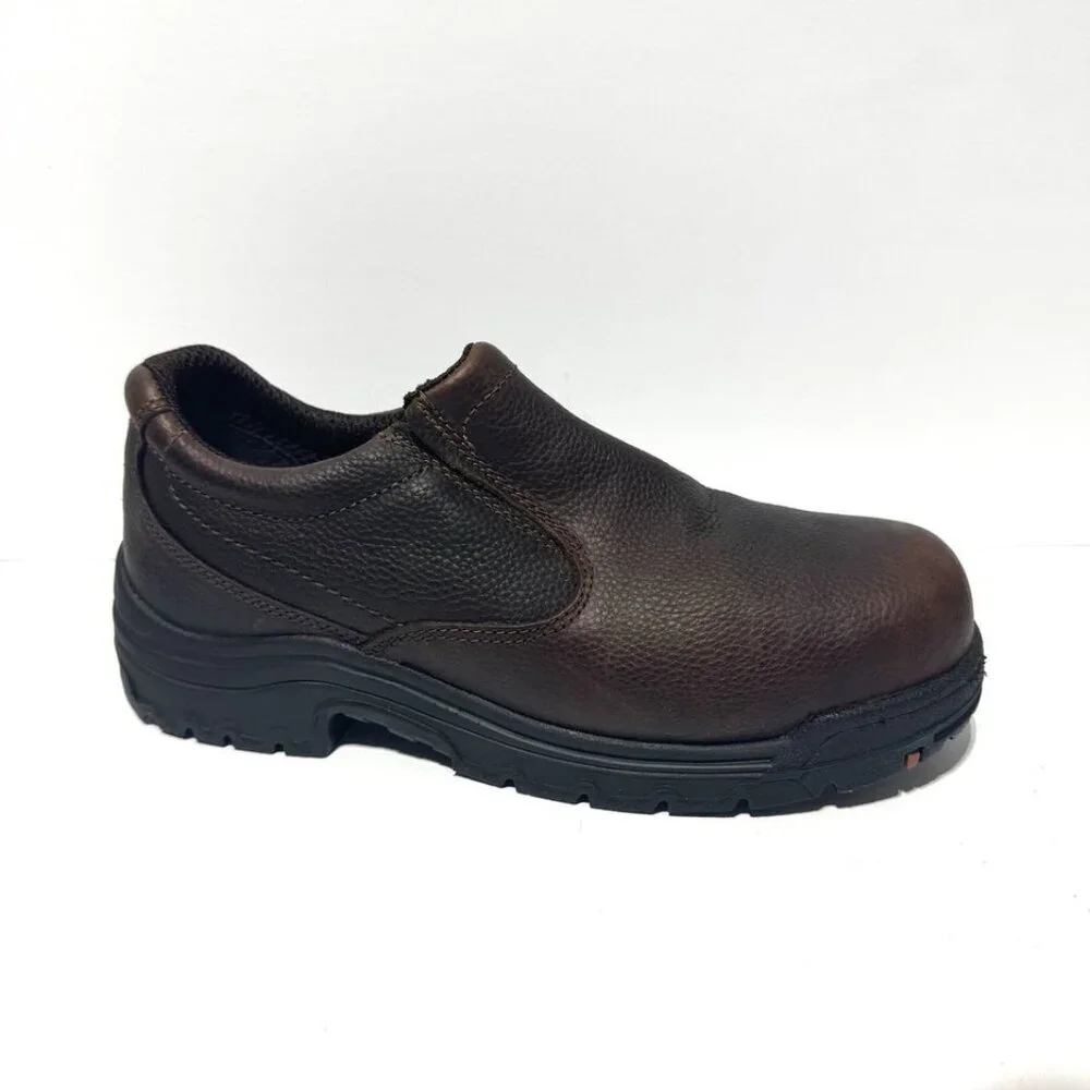 Timberland Pro Mens Titan Oxford Alloy Toe Brown Size 9.5 Wide